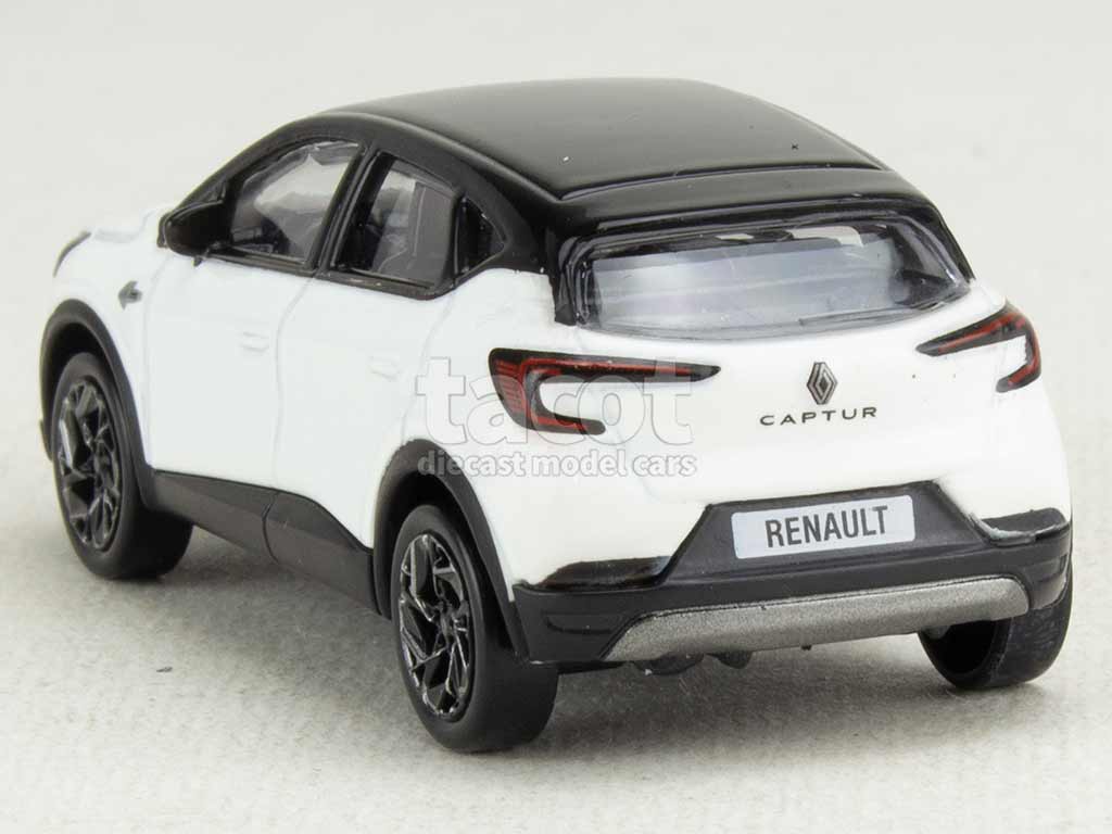 Renault Captur Esprit Alpine 2024 – Blanc Nacré Et Noir – Modèle Réduit 1/64 – Miniature De Collection