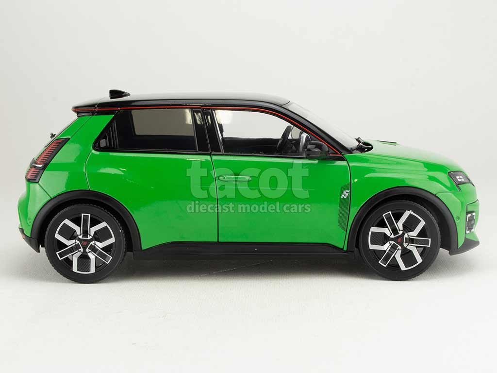 Renault 5 E-Tech Electrique 2024 Vert Pop et Noir 1/18 Norev - Collection