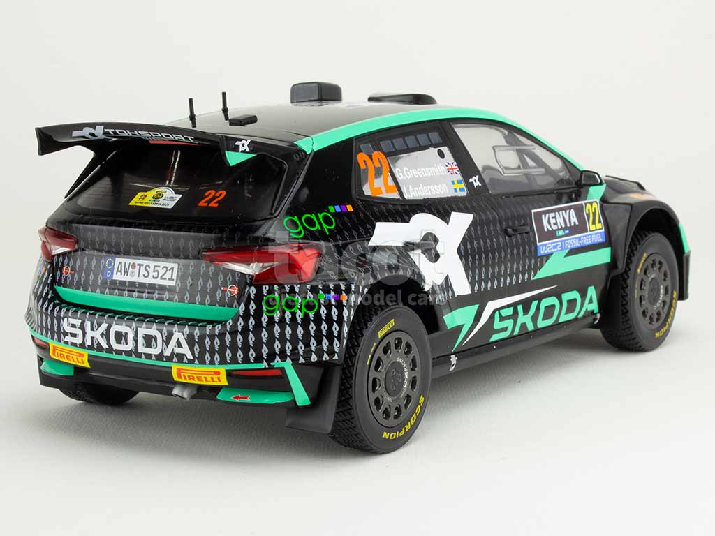 105726 Skoda Fabia Rally2 Kenya Rally 2024