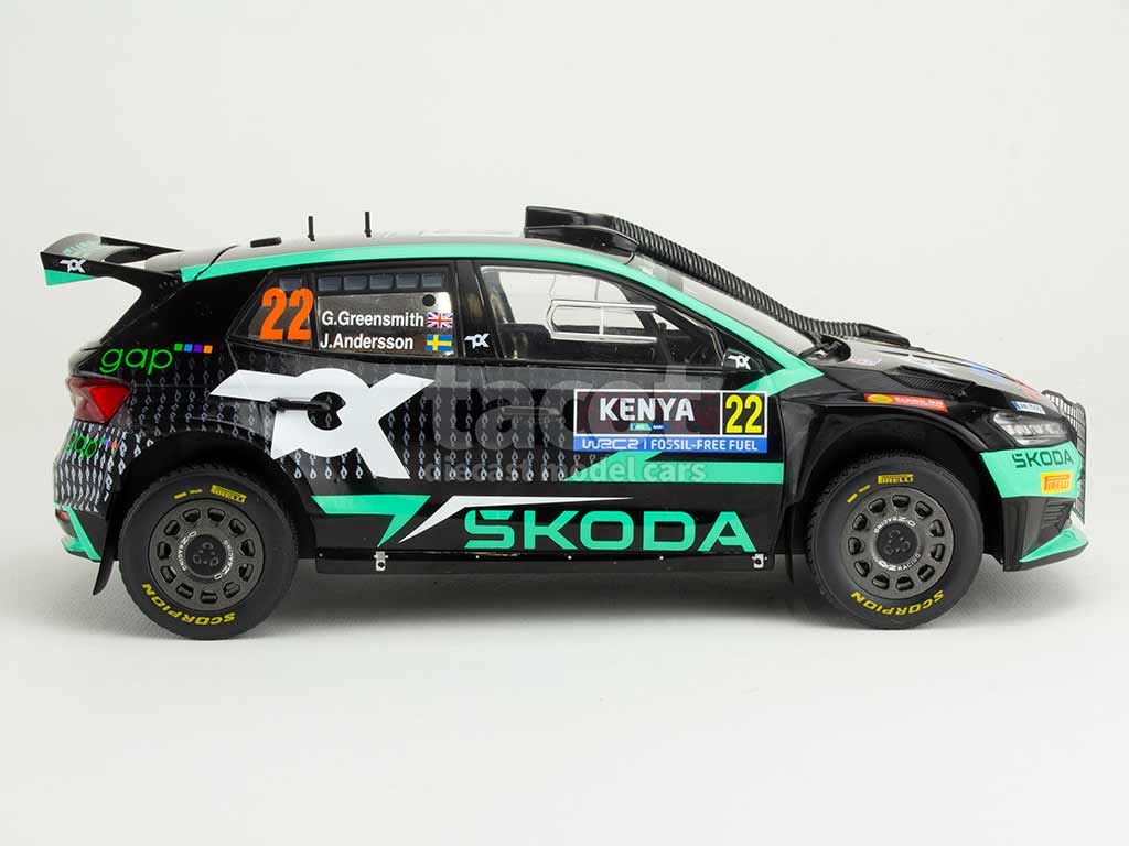 105726 Skoda Fabia Rally2 Kenya Rally 2024