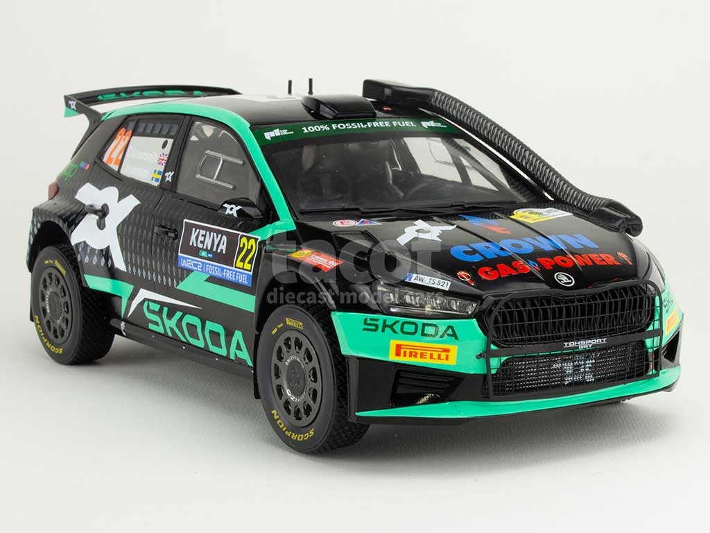 105726 Skoda Fabia Rally2 Kenya Rally 2024