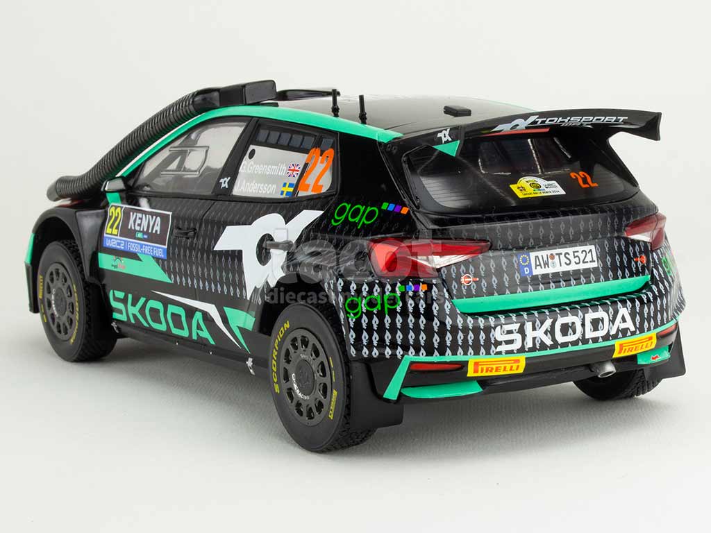 105726 Skoda Fabia Rally2 Kenya Rally 2024