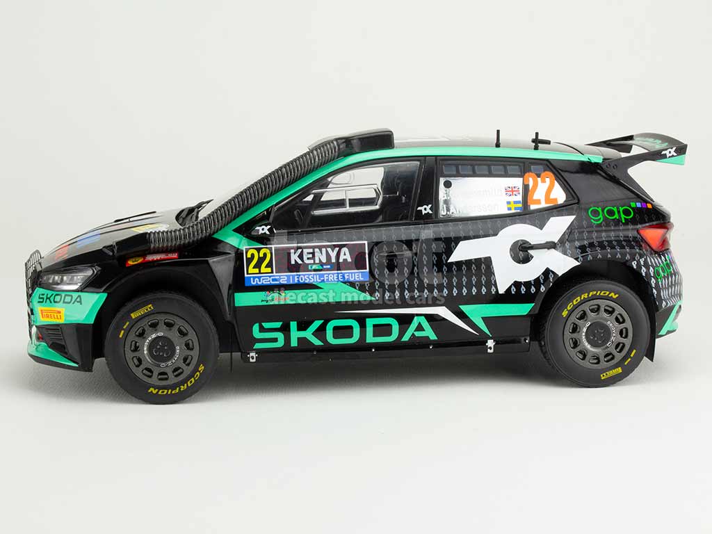 105726 Skoda Fabia Rally2 Kenya Rally 2024
