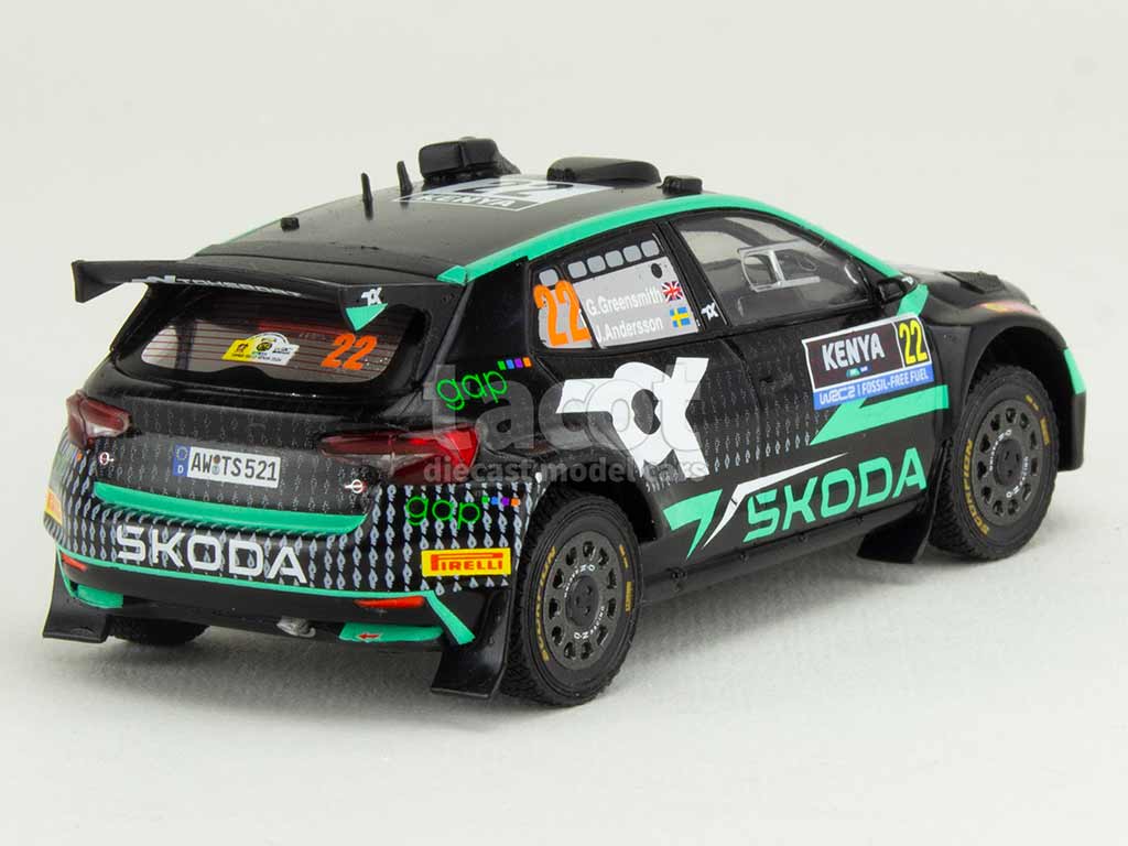 105730 Skoda Fabia Rally2 Kenya Rally 2024