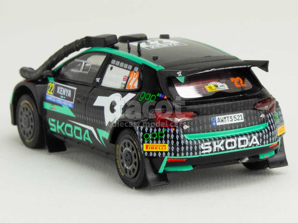 105730 Skoda Fabia Rally2 Kenya Rally 2024