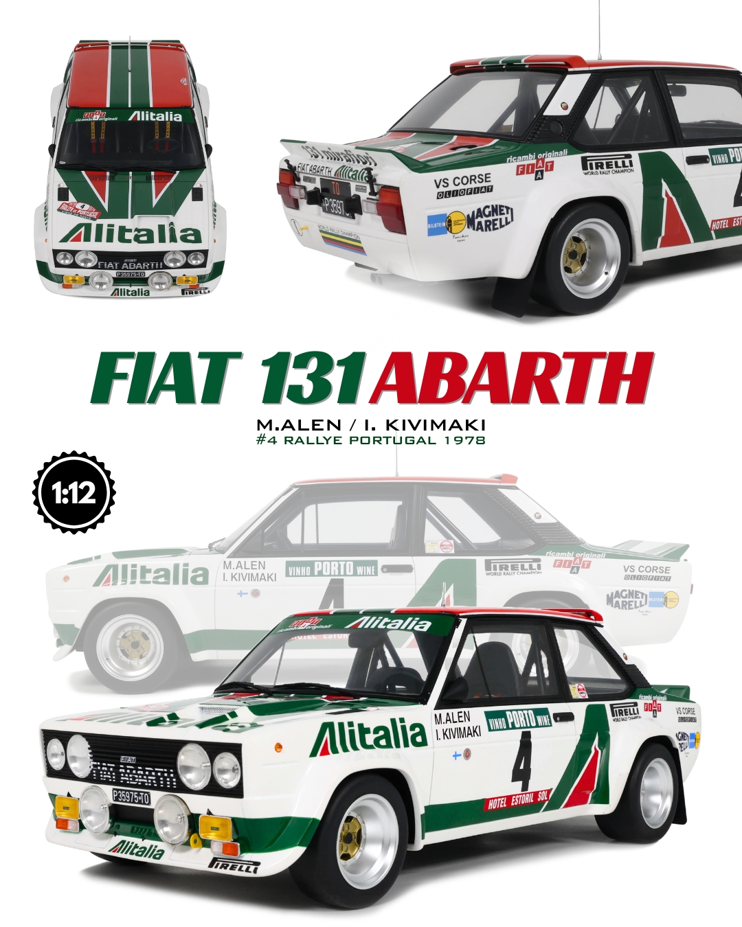 105834 Fiat 131 Abarth Rally Portugal 1978