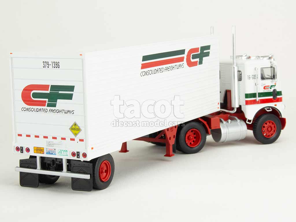 106011 White Freightliner Coe Semi-Remorque 1966