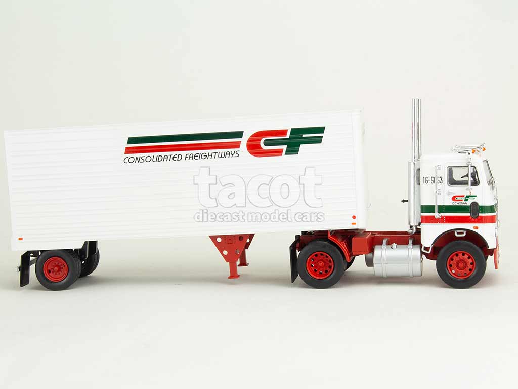 106011 White Freightliner Coe Semi-Remorque 1966