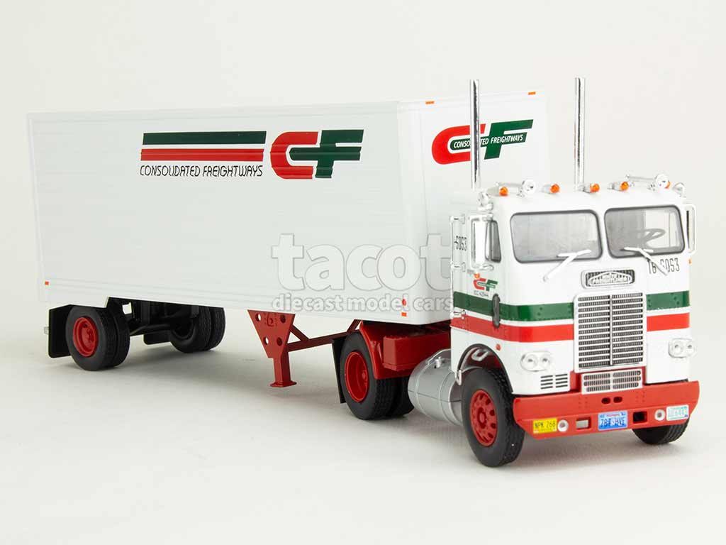 106011 White Freightliner Coe Semi-Remorque 1966