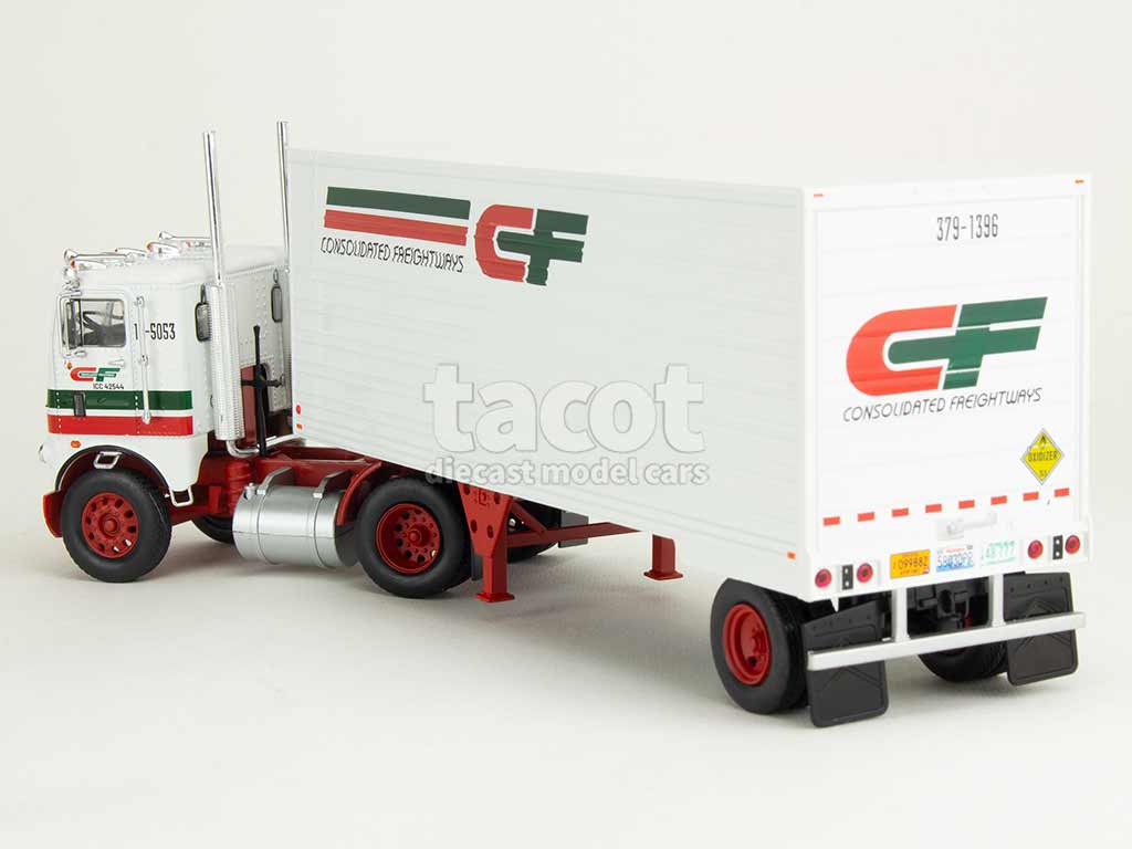 106011 White Freightliner Coe Semi-Remorque 1966