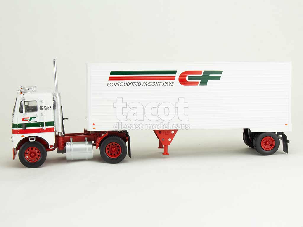 106011 White Freightliner Coe Semi-Remorque 1966