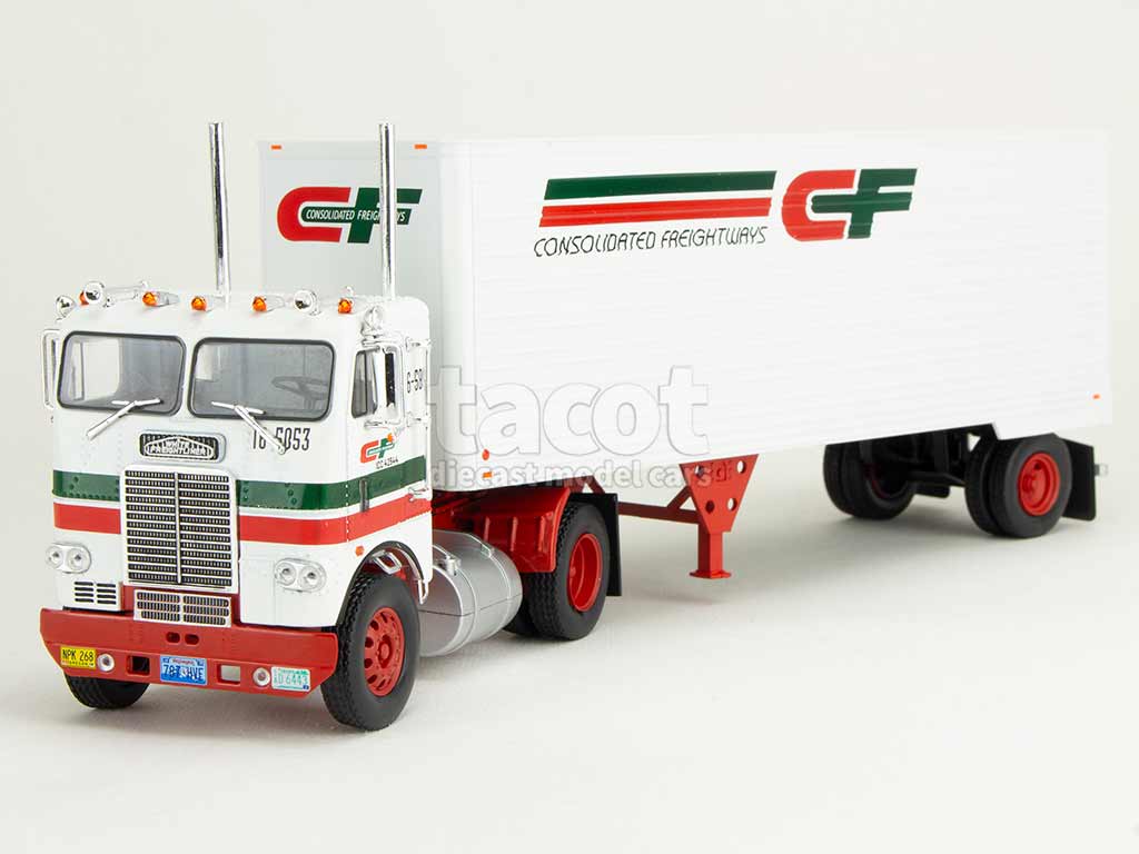 106011 White Freightliner Coe Semi-Remorque 1966