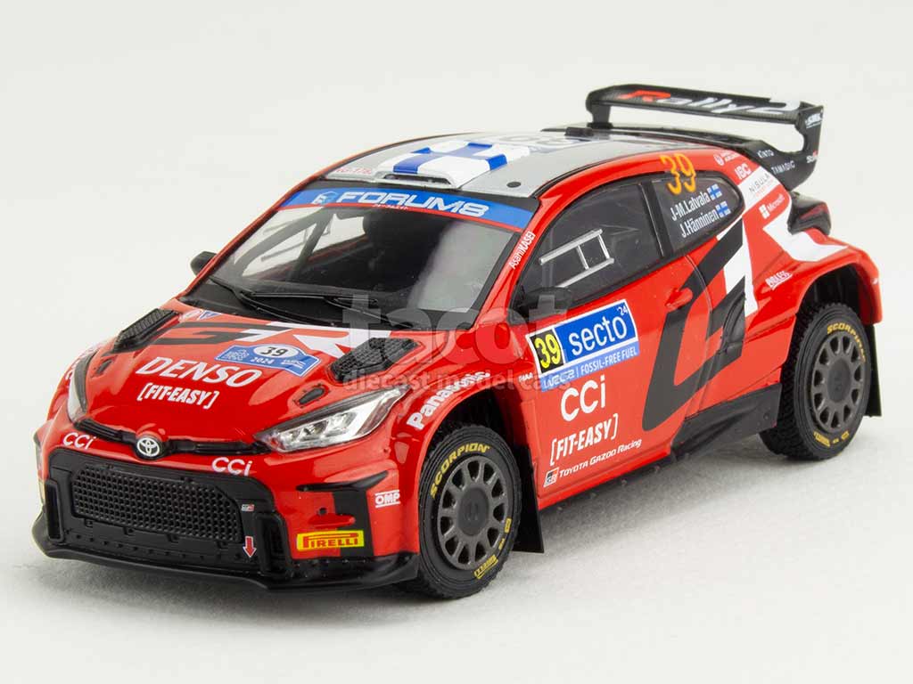 Toyota Yaris GR Rally2 Hybrid #39 6th 2024 Rally Finland in 1:18 scale