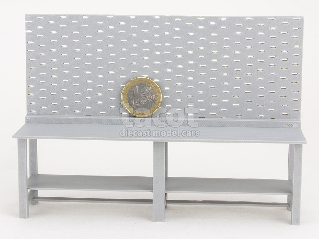 107293 Divers Etabli double avec panneau mural