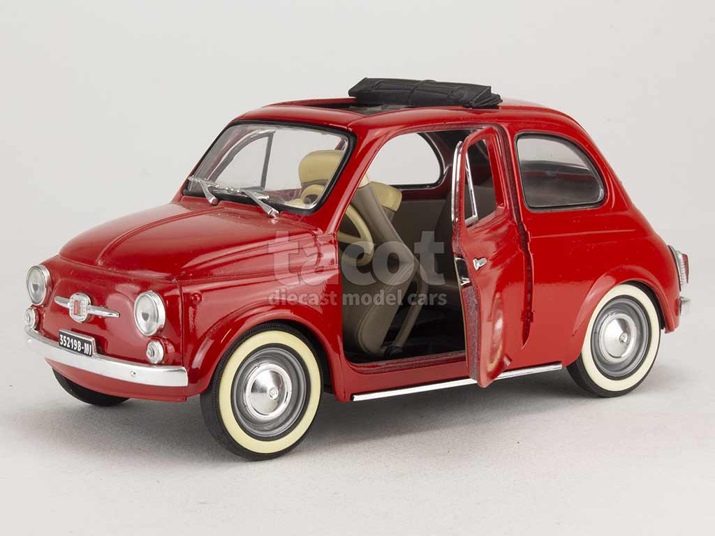 FIAT 500 1960 jne moutarde toit fermé 1/16 no 1/18 SOLIDO 8042 voiture