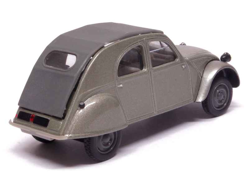 Modèle Voiture Citroën 2CV Bleu Welly 1/24 - Métal Die-Cast Avec Portes Ouvrables - 18cm