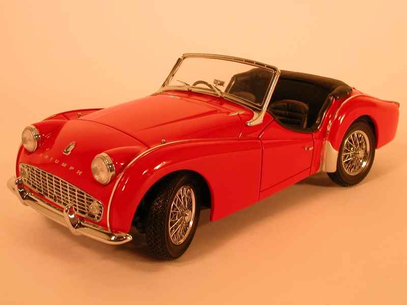 KYOSHO 京商 1/18 TRIUMPH TR3A トライアンフ TR3A レッド Die-Cast
