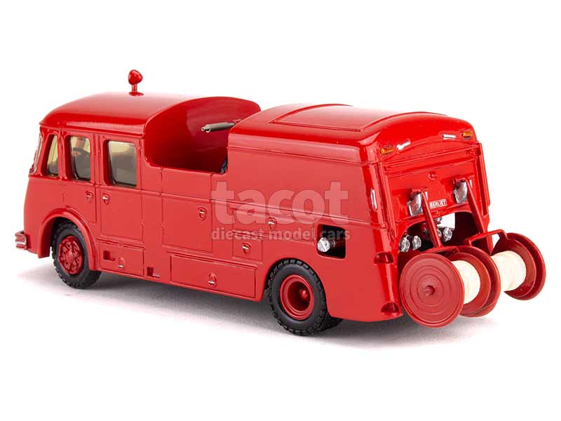 Berliet PCK 8F 1951 – Véhicule Pompiers COMPTOURS échelle 1:50 – Résine Rouge