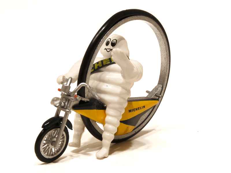 Miniature Moto Norev - Mega Loisir & Moto - Roue Michelin Caravane Tour De France, Collection 17 Ans Et Plus, Ref 880011