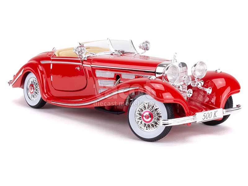 Maisto 1/18 Mercedes-Benz 500 K Special Roadster 1936 - Bleu Foncé - Collection