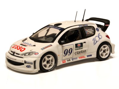 SKID SKM99012 Scale 1/43 | PEUGEOT 206 WRC ESSO N 99 SALON DE PARIS