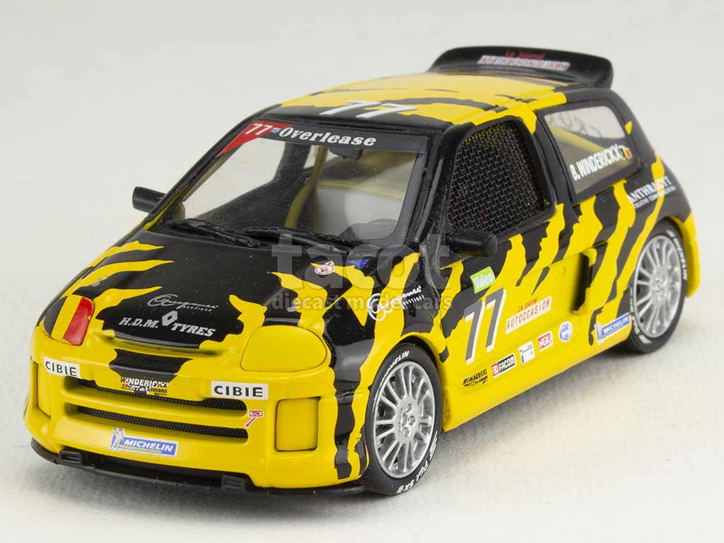 Miniature Renault Clio V6 Trophy N°4 – Universal Hobbies 1/43 – Édition 2003 En Boîte
