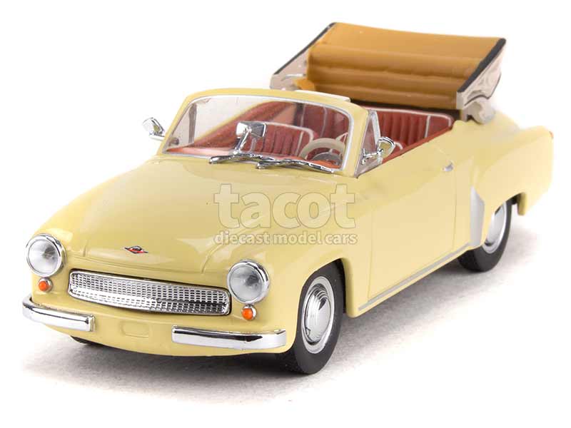 ModelCarGroup 1:18 Wartburg 311 Année de construction 1959 rouge foncé / beige ModelCar Group