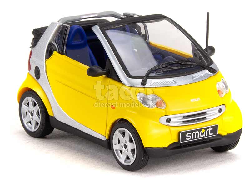 Minichamps Smart Cabriolet 2007 Scala 1/43 | Colore Nero E Argento | Modello Pressofuso Da Collezione - Foto 2