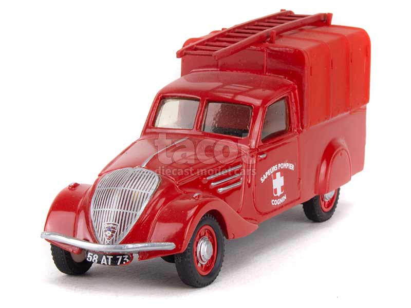 Pompiers - Peugeot 402 B 1938 Pompiers de Lyon