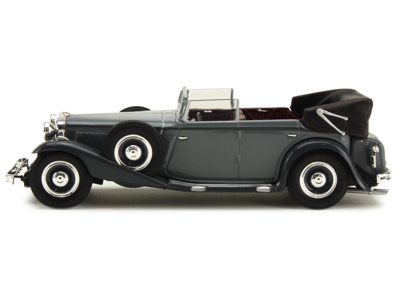 Maybach Zeppelin DS8 Streamliner Spohn 1932 (grey/black) - die cast - modèle de collection - Neo Models 46360