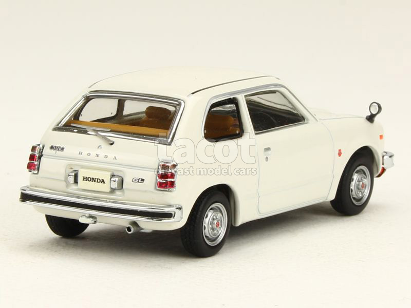Miniature Ebbro 1/43 Honda Civic 7 Blanche