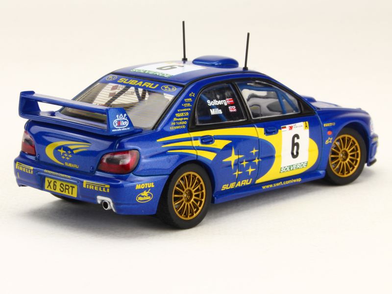 自動車 AUTOart Subaru WRC 1:18 Solberg 2003 Subaru WRX WRC Signed Solberg Diecast Legends 1:18 Scale
