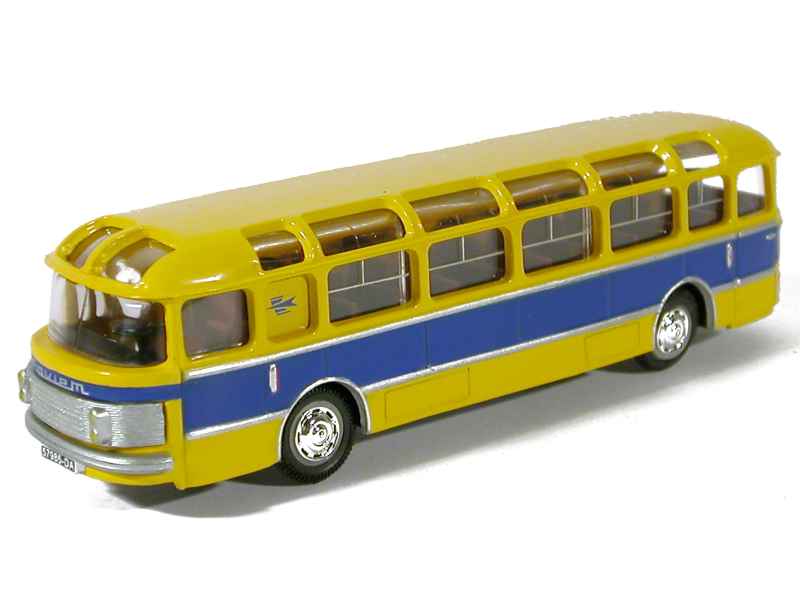 Bus Saviem SC1 La Poste 1962 - Atlas 1/43 Miniature Jaune