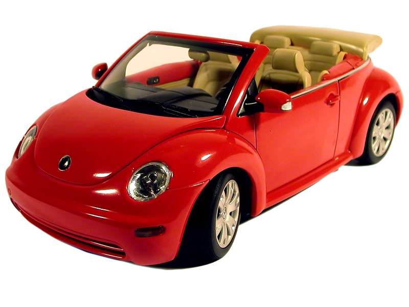 Miniature Volkswagen New Beetle 1/18 Par AUTOart - Modèle 79732 Bleu - Occasion Collection
