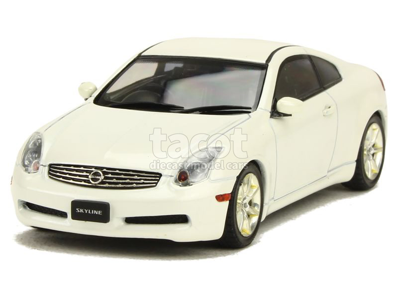 Miniature J Collection 1/43 Nissan Skyline 350 GT Coupé 2002 - Gris Métal