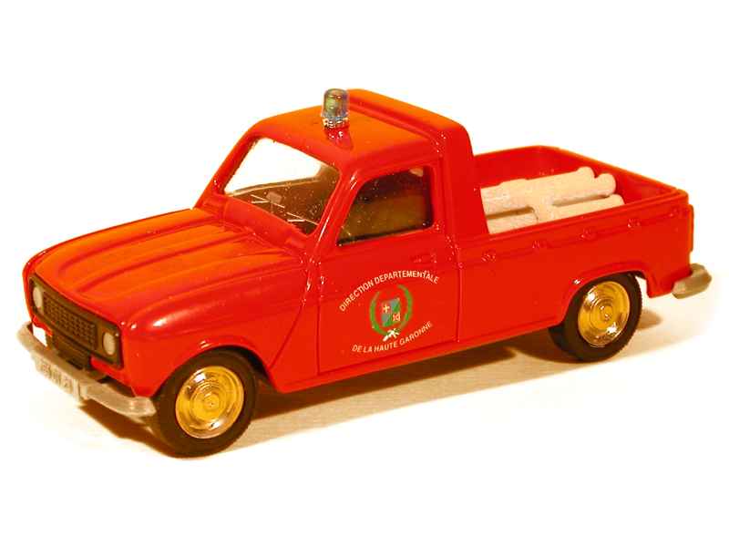 VEREM SOLIDO 1/43 POMPIER, VOITURE PEUGEOT 504 CENTRE DE SECOURS