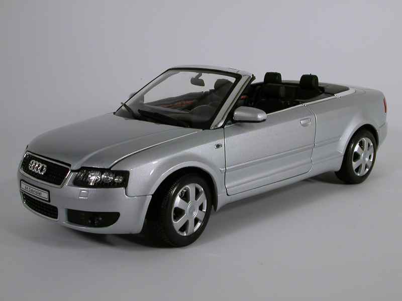 Miniature NOREV 1/18 - Audi A4 Cabriolet Convertible Gris - Voiture Collection - État Neuf