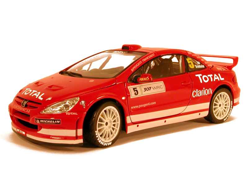 VOITURE RALLYE PEUGEOT 307 WRC 2004 M.GRONHOLM 1/18 ALTAYA IXO