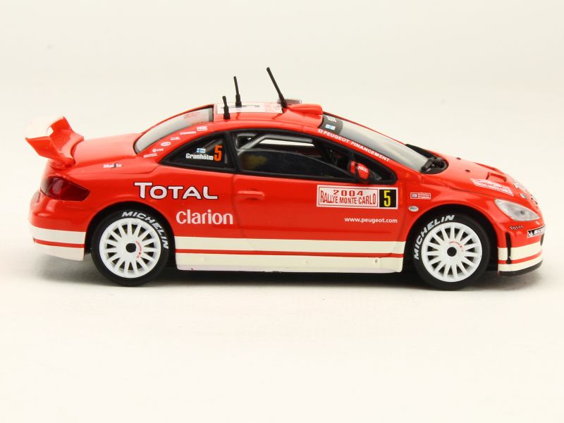 AUTOART 1/18 80455 PEUGEOT 307 WRC 2004 Rallye MONTE CARLO rouge et blanc - Collection
