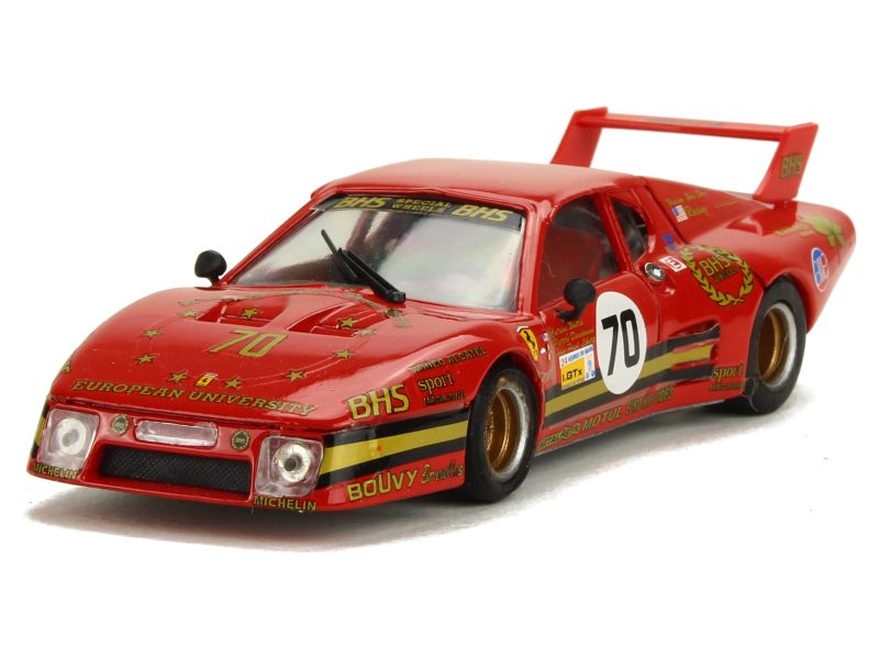 Miniature Ferrari 512BB Le Mans 1981 N°6 - Échelle 1/43 Par AMR - André Ruf, France