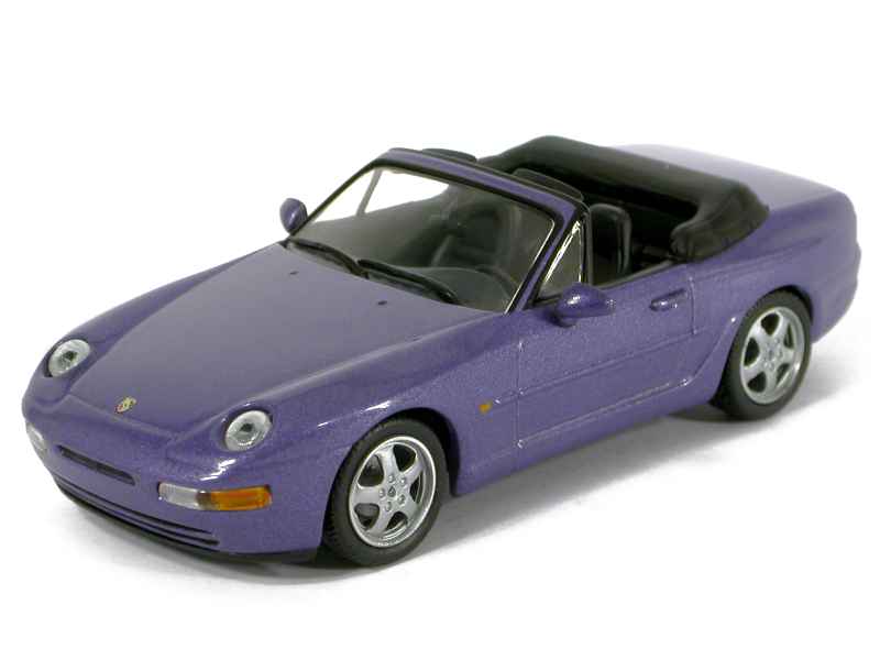 PORSCHE 968 CABRIOLET 1994 PURPLE METAL MINICHAMPS 400062331