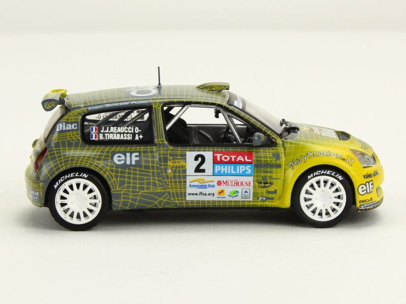 Die cast 1/43 Modellino Auto Renault Clio S 1600 Rally Aviles 2004 A. Hevia - Dak Mantova sas