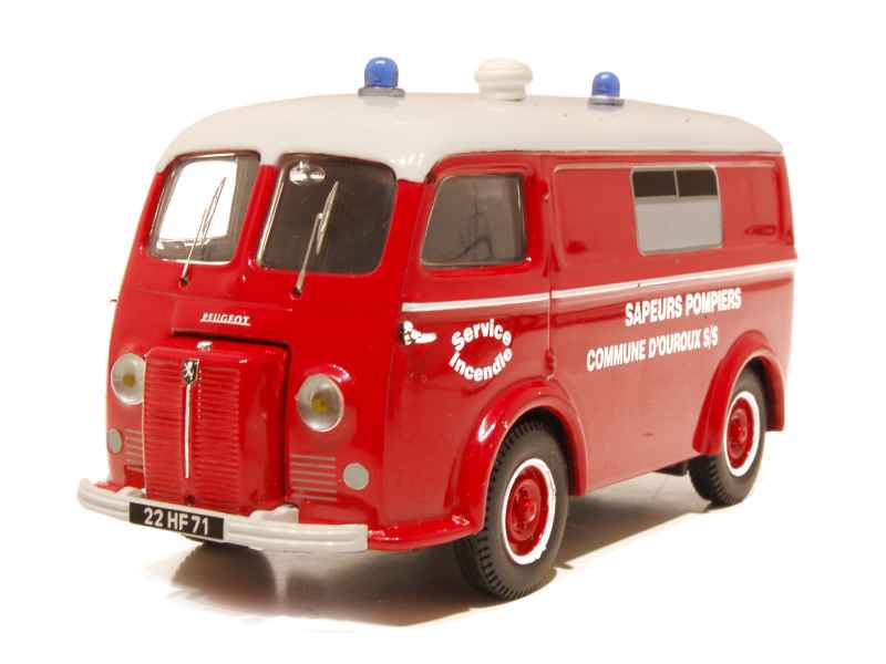 Modèle Réduit Peugeot D3A Pompiers Au 1/43 - Marque IXO/Altaya - Occasion Collection