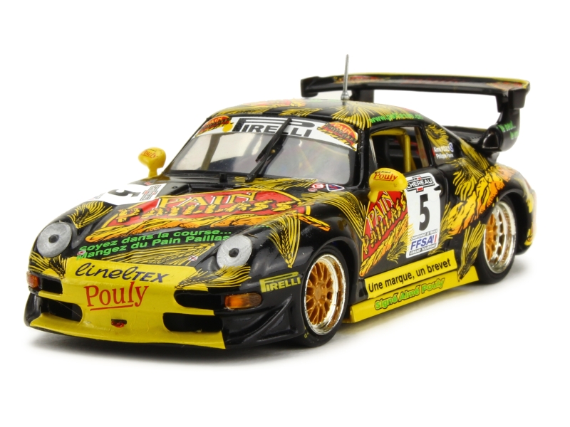 Porsche 911 GT2 Onyx 1/43 N°2 - FFSA GT 1998 Jarier/Laffont - Boîte Plexiglas