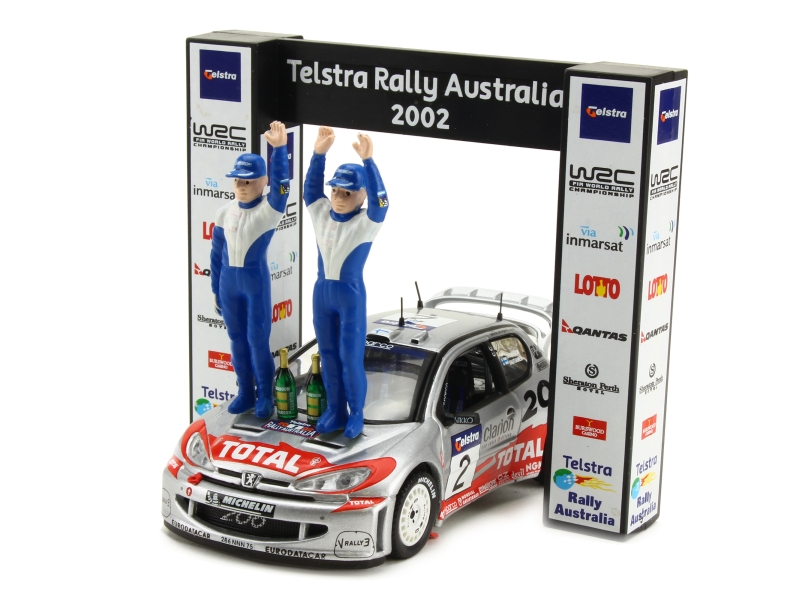 43687 Peugeot 206 WRC Podium 2002