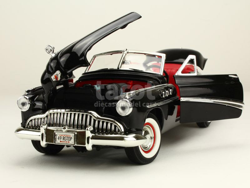 Buick Roadmaster Cabriolet 1949 – Franklin Mint 1/24, Miniature Collection Jaune
