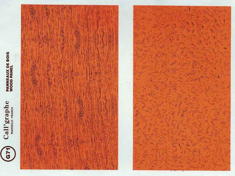 49581 Divers DECALS PANNEAUX BOIS
