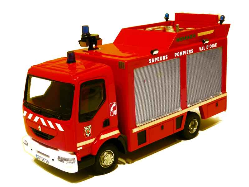 LBS Eligor 1/43 - 113061 - Renault Midlum DC FTP pompiers Sides