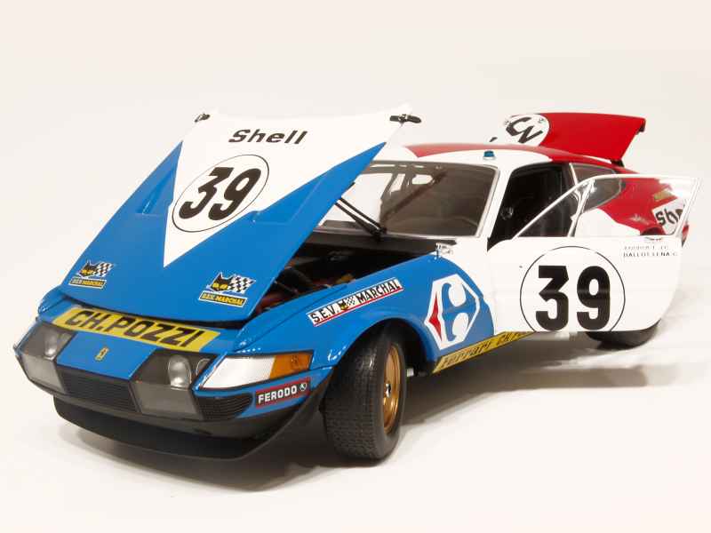Kyosho Ferrari 365 GTB4 THOMSON #39 Competition 24h Le Mans 1973 1/18 08164F