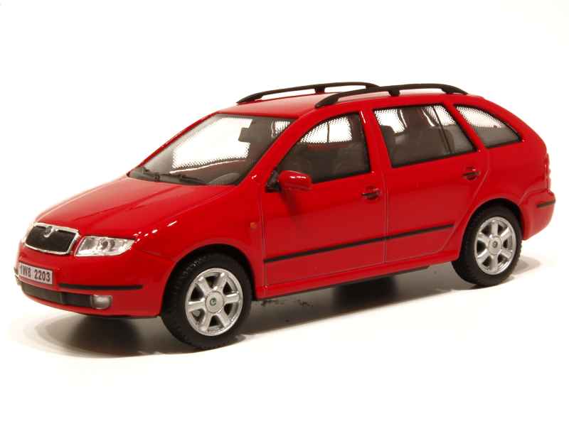 SKODA FABIA 2000 SILVER 1:43 Ixo Model Auto Stradali -F